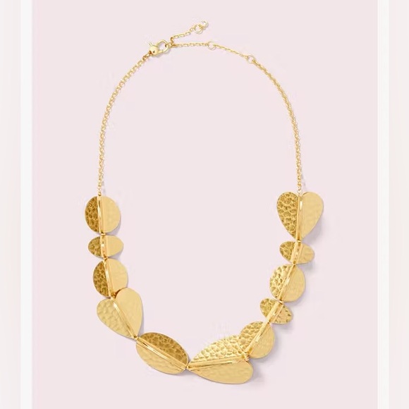 Kate Spade Metal Petal Necklace Gold - Picture 5 of 5